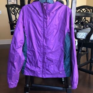 Columbia Purple Rain Jacket with Hood